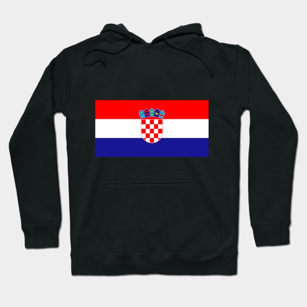 Croatia flag Hoodie by PedroVale